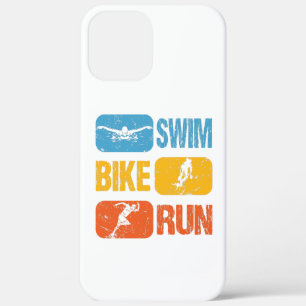 Vintage Triathlon - Swim Bike Run iPhone 12 Pro Max Case