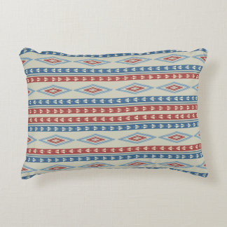 Vintage Tribal Arrows In Red And Blue Decorative Cushion