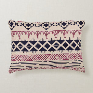 Vintage tribal Aztec background, ethnic pattern. Decorative Cushion