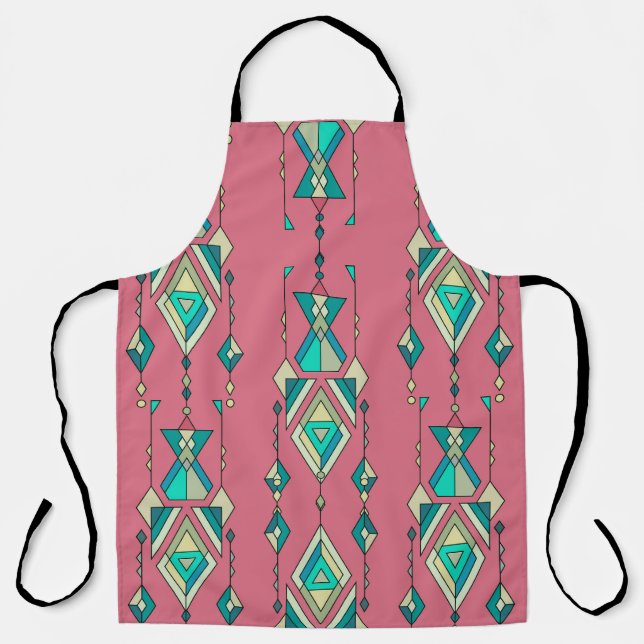 Vintage Tribal: Ethnic Seamless Pattern Apron (Front)