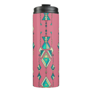 Vintage Tribal: Ethnic Seamless Pattern Thermal Tumbler