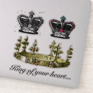 Vintage Triple Crowns Vinyl  Laptop Sticker