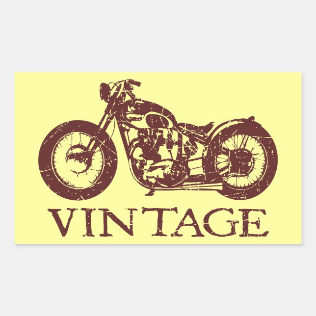 Vintage Triumph Rectangular Sticker (Front)