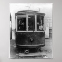 Vintage Trolley Poster