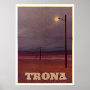 Vintage Trona Travel Poster