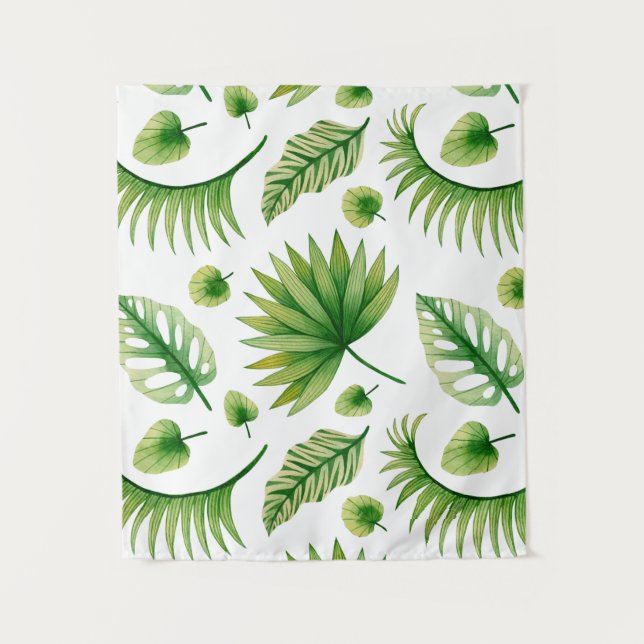 Vintage Tropical Art Tapestry (Front)