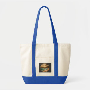 Vintage Tropical Beach Sunset Tote Bag