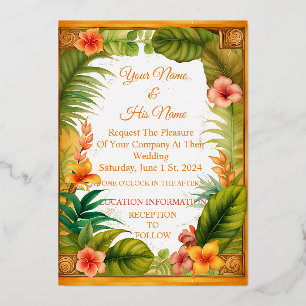 Vintage Tropical Bouquet Thunder_Cove