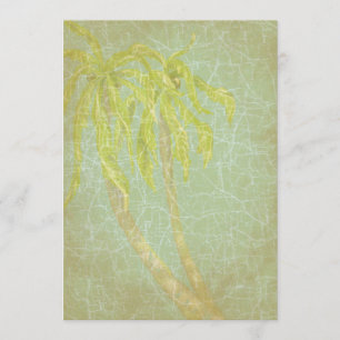 Vintage Tropical Breeze Wedding Invitation