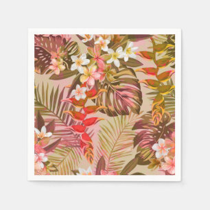 Vintage Tropical Garden Napkin