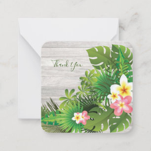 Vintage Tropical Hawaii Thank you Card