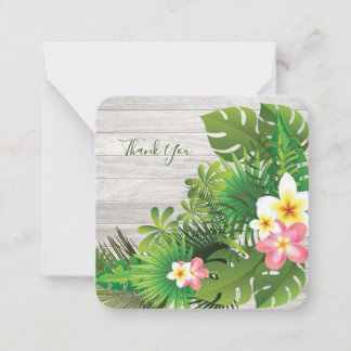 Vintage Tropical Hawaii Thank you Card