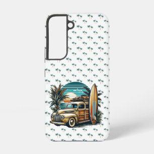 vintage tropical/Hawaiian surf truck Samsung Galaxy Case