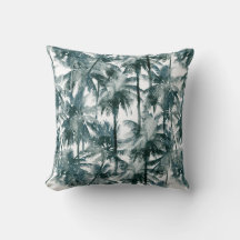 Vintage Tropical Palm Tree Cushion