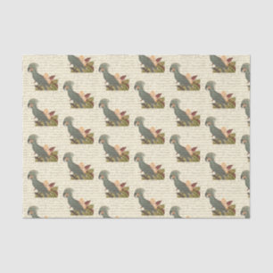 Vintage Tropical Parrot Tissue Paper