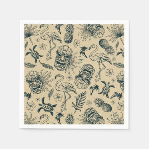 Vintage Tropical Pattern Napkin