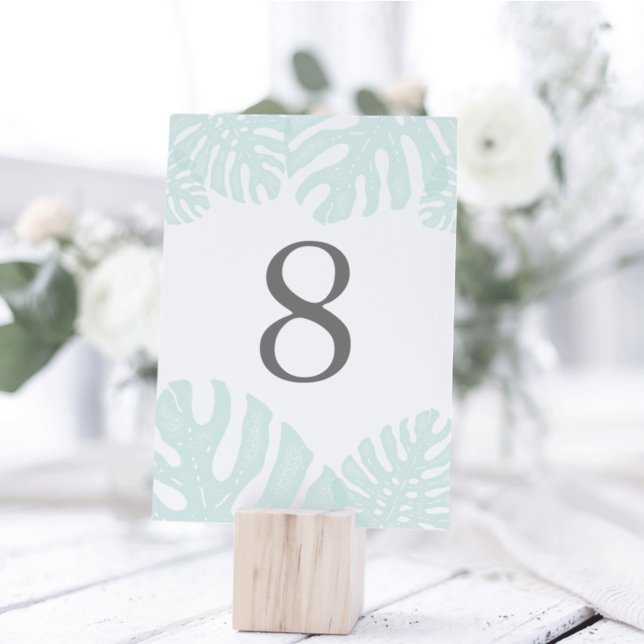 Vintage Tropics Table Number Card (Creator Uploaded)