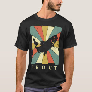 Vintage Trout Fish  Retro Style Animal T-Shirt