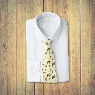 Vintage Trout Flies Fly Fishing Theme Pattern    Tie