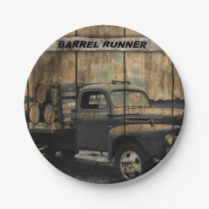 Vintage Truck Antique Truck Old Truck Paper Plate