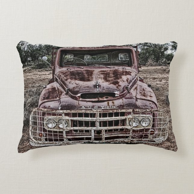 Vintage Truck Austin Decorative Cushion (Front)