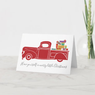 Vintage Truck Christmas Card