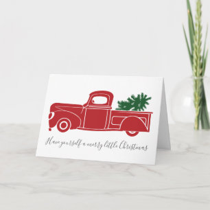 Vintage Truck Christmas Card