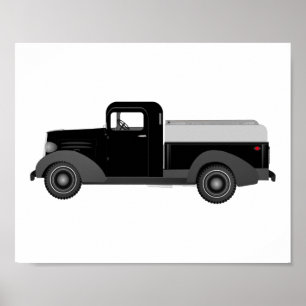 Vintage Truck Kids Décor Print Poster