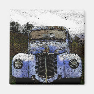 Vintage Truck Magnet