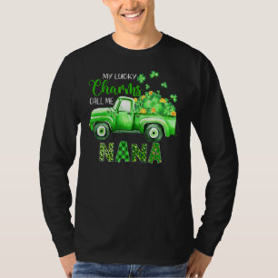 Vintage Truck My Lucky Charms Call Me Nana St Patr T-Shirt