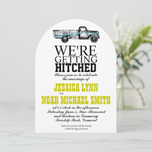 Vintage Truck Wedding Invitation