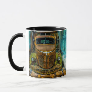 Vintage Truck Whiskey Barrels Mug