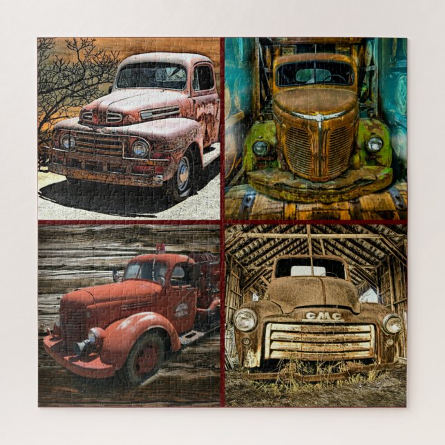 Vintage Trucks Jigsaw Puzzle (Vertical)