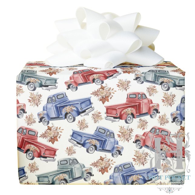Vintage Trucks Wrapping Paper  (Creator Uploaded)
