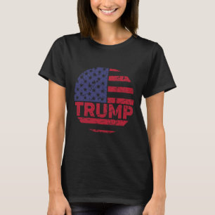 Vintage Trump American Flag T-Shirt