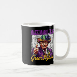 Vintage Trump Make Mardi Gras Great Again Funny Co Coffee Mug