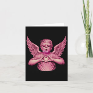 Vintage Trump Valentine Pink Bubble Gum Heart Funn Card