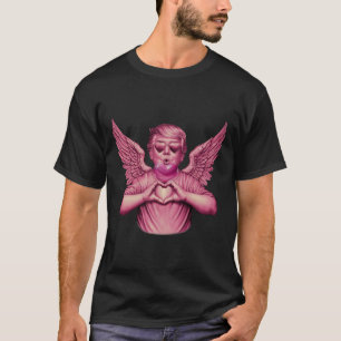 Vintage Trump Valentine Pink Bubble Gum Heart Funn T-Shirt