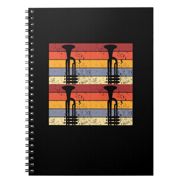 Vintage Trumpet Design Notebook (Front)