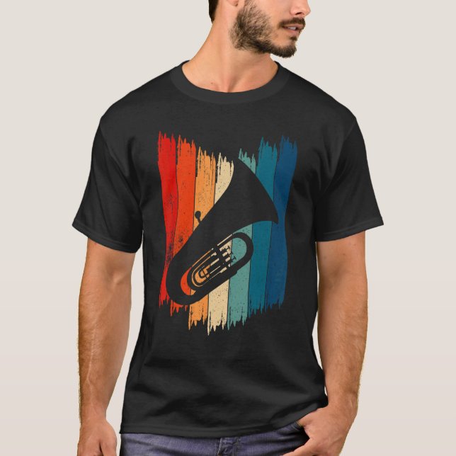 Vintage Tuba Retro Tuba T-Shirt (Front)