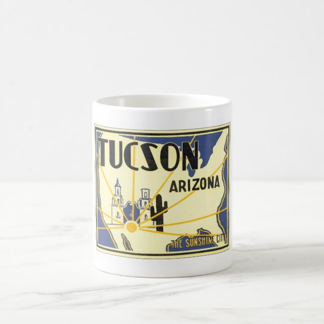 Vintage Tucson Arizona Coffee Mug (Center)