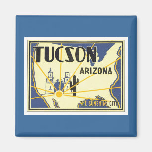 Vintage Tucson Arizona Magnet