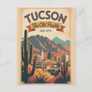Vintage Tucson Arizona Retro Travel Holiday Postcard