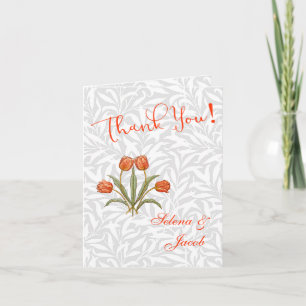 Vintage Tulip Morris Painting Collection Thank You Card