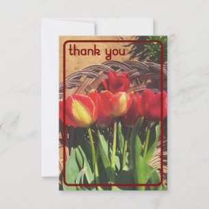 Vintage Tulip Thank You Card