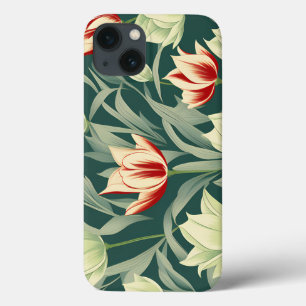 Vintage Tulips Botanical Pattern iPhone 13 Case