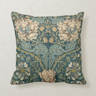 Vintage Tulips by William Morris Cushion