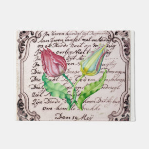 Vintage Tulips Doormat