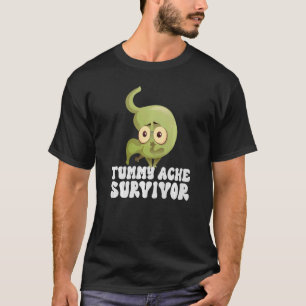 Vintage TUMMY ACHE SURVIVOR Stomach Ache IBS Men T-Shirt
