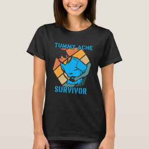 Vintage Tummy Ache Survivor Stomachache IBS retro T-Shirt